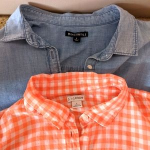 JCrew button down long sleeve blouses